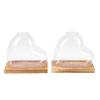 2PCS Propagation Vases Heart Shaped Glass Desktop Planter Plant Propagation Station for Small Hydroponic Plants Home