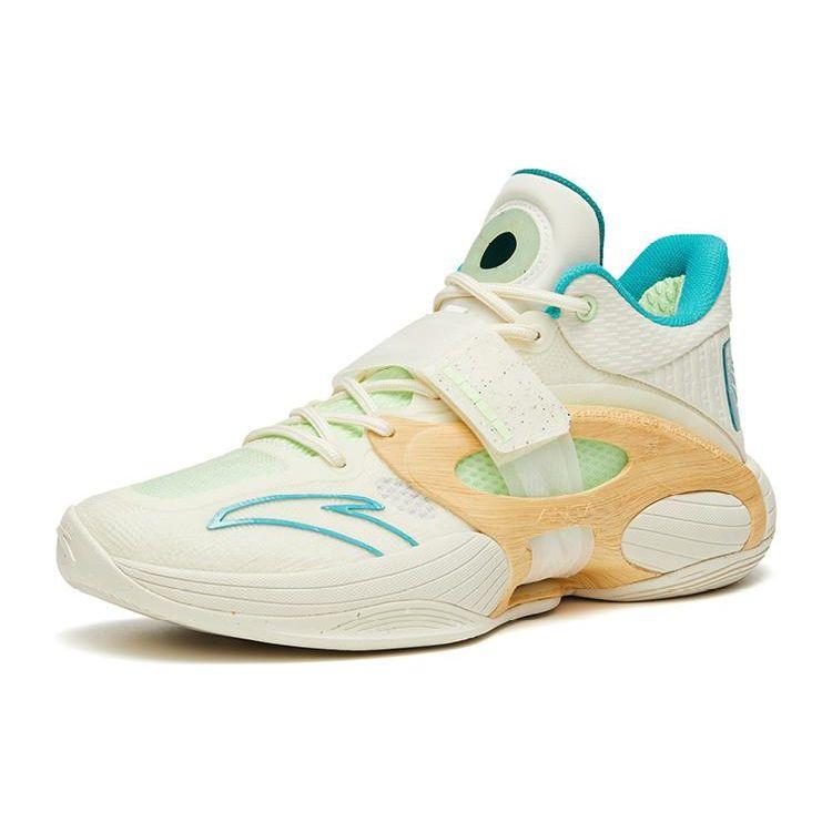 Anta Water Flower 5 Arbor Day Shock Absorption Non-Slip Wear-Resistant Low-Top Basketball Shoes Men Basketball Shoes Off-White 112321108-7