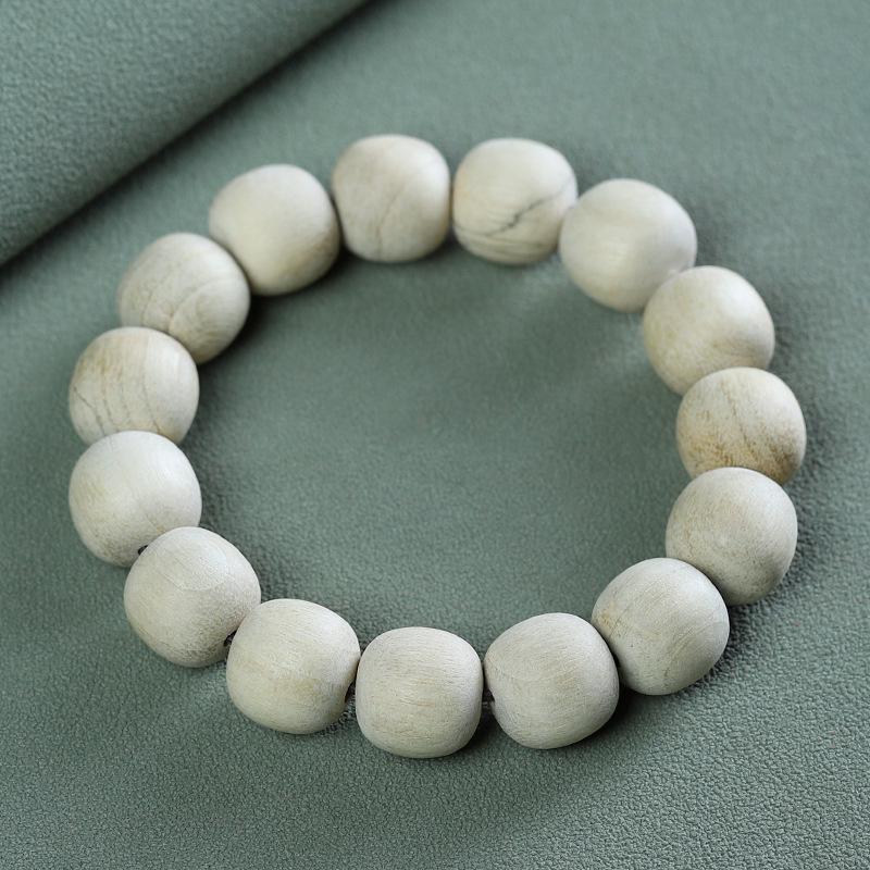 Camphor Wood Buddhist Beads Bracelet - 2.0 Wooden Bead Jewelry with 108 Fragrant Beads for Couples