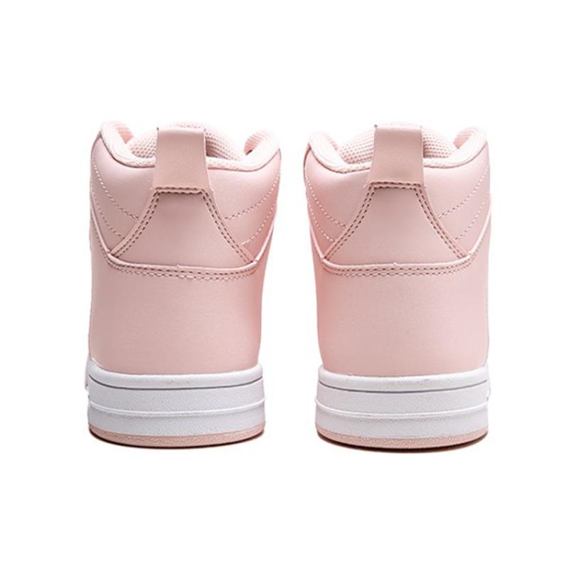 Anta Life Collection Anti-Slip Wear-Resistant High-Top Skateboard Shoes Women's Baby Pink Sneakers