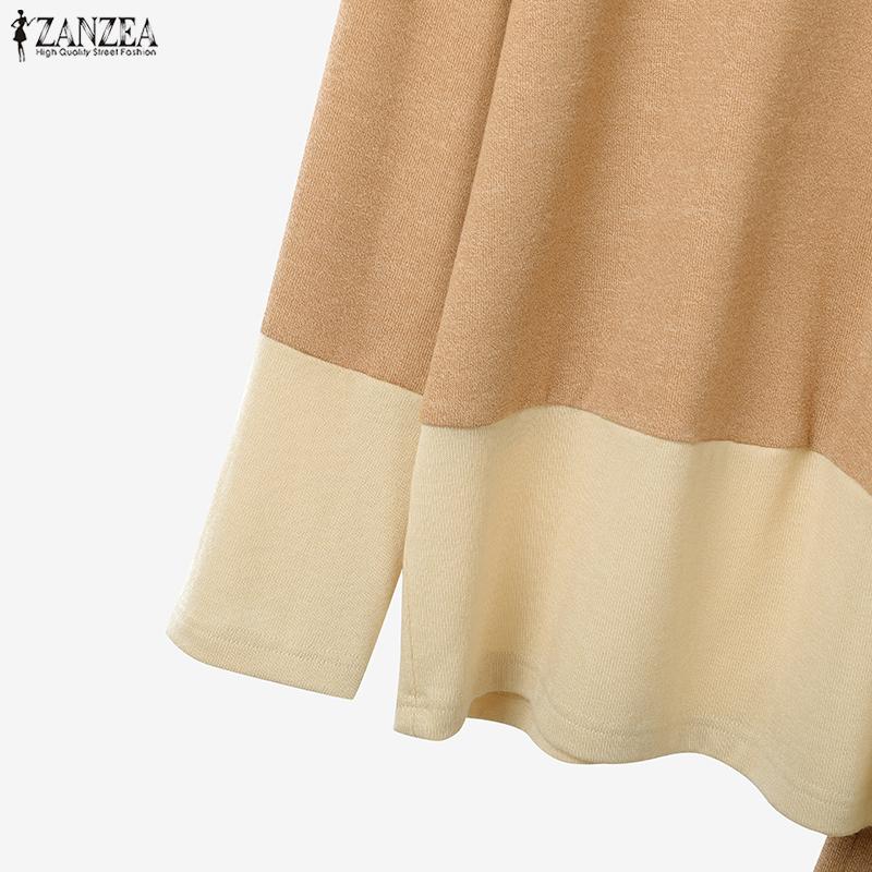 ZANZEA Women Long Sleeve Pullover Blouse and Pants Casual Two Piece Suit Sets