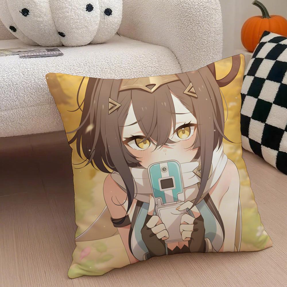 Fashion Dreamlike 2D Game SStellasora Cushion Cover Linen Pillow Case Soft Breathable Protective Couch Room Decoration