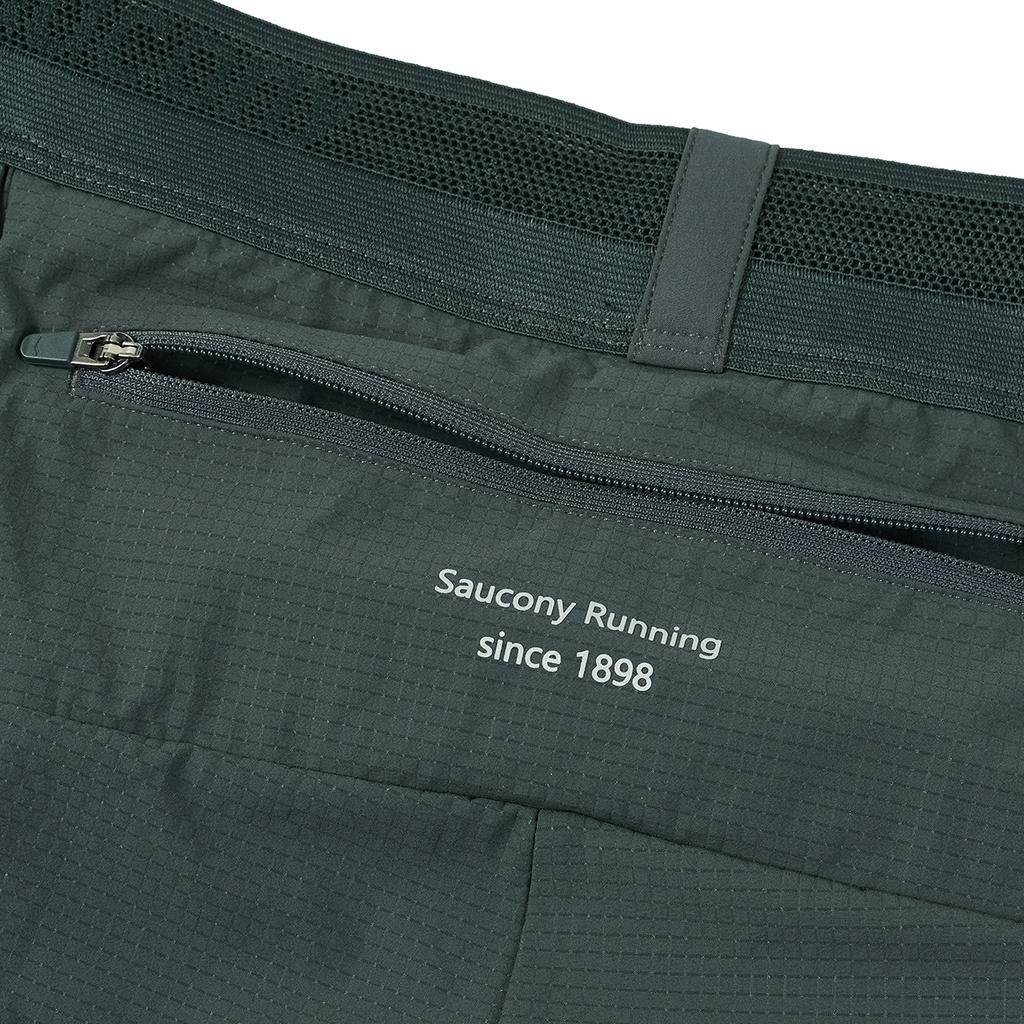 SAUCONY Running Training Series Logo Letter Comfortable Lace-Up Sports Shorts Unisex Shorts Mist-Gray SA2259DP03T-GR085