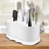Toothbrush Holders for Bathrooms 5 Slots Tooth Brush Organizers Toothpaste Storage Holder Countertop Suction Cup Organizers New