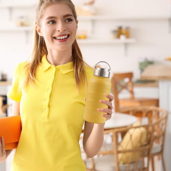 Nerezový vakuový hrnek 750 ml Nepropustný izolovaný termohrnek Nádoba na horké nápoje na cesty Domácí kancelář Posilovna Cestování