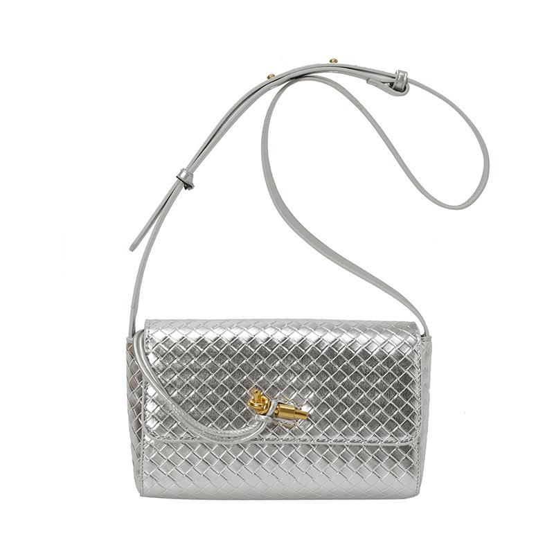 Persönlichkeit Trendtasche Damen Sommer neue Mode Textur Handtasche Schulter Umhängetasche gewebte Damentasche