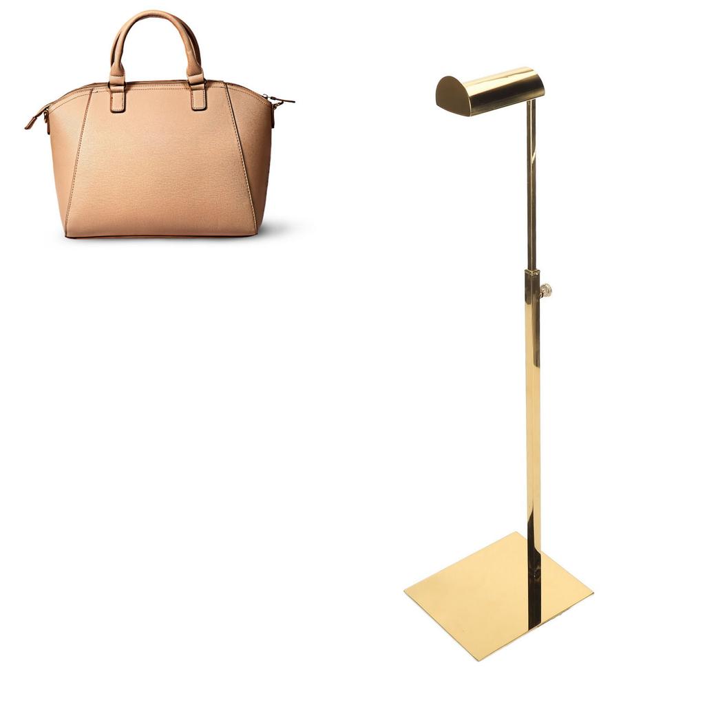 Bags Display Rack Stylish Multifunctional Stainless Steel Handbag Display Holder for Clothing Shops Shopping Malls