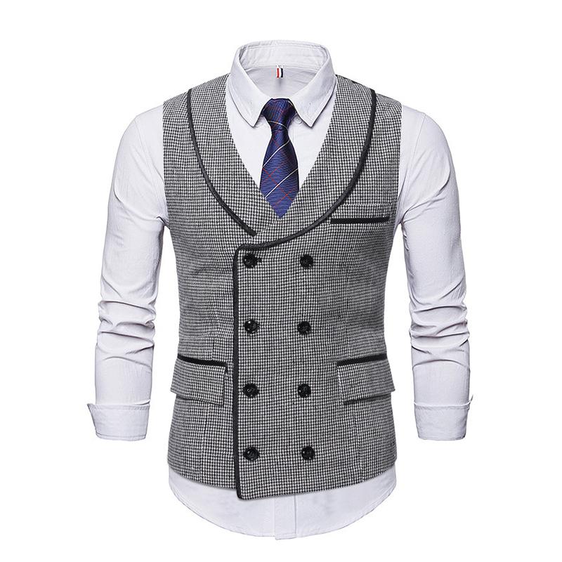 cross button waistcoat