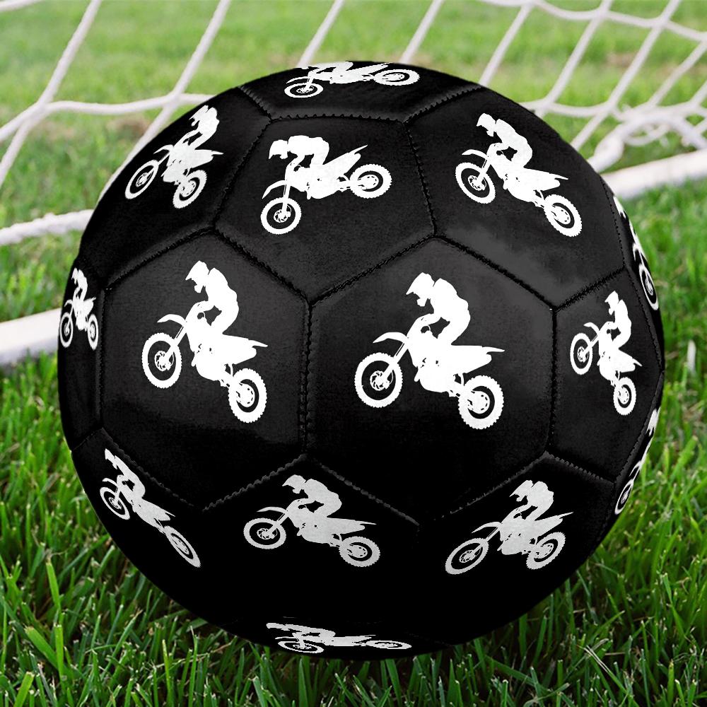 Off Road Motorcycles Theme Size 5 Soccer Ball, Suitable for Both Indoor and Outdoor Matches, a Gift Suitable for Everyone.