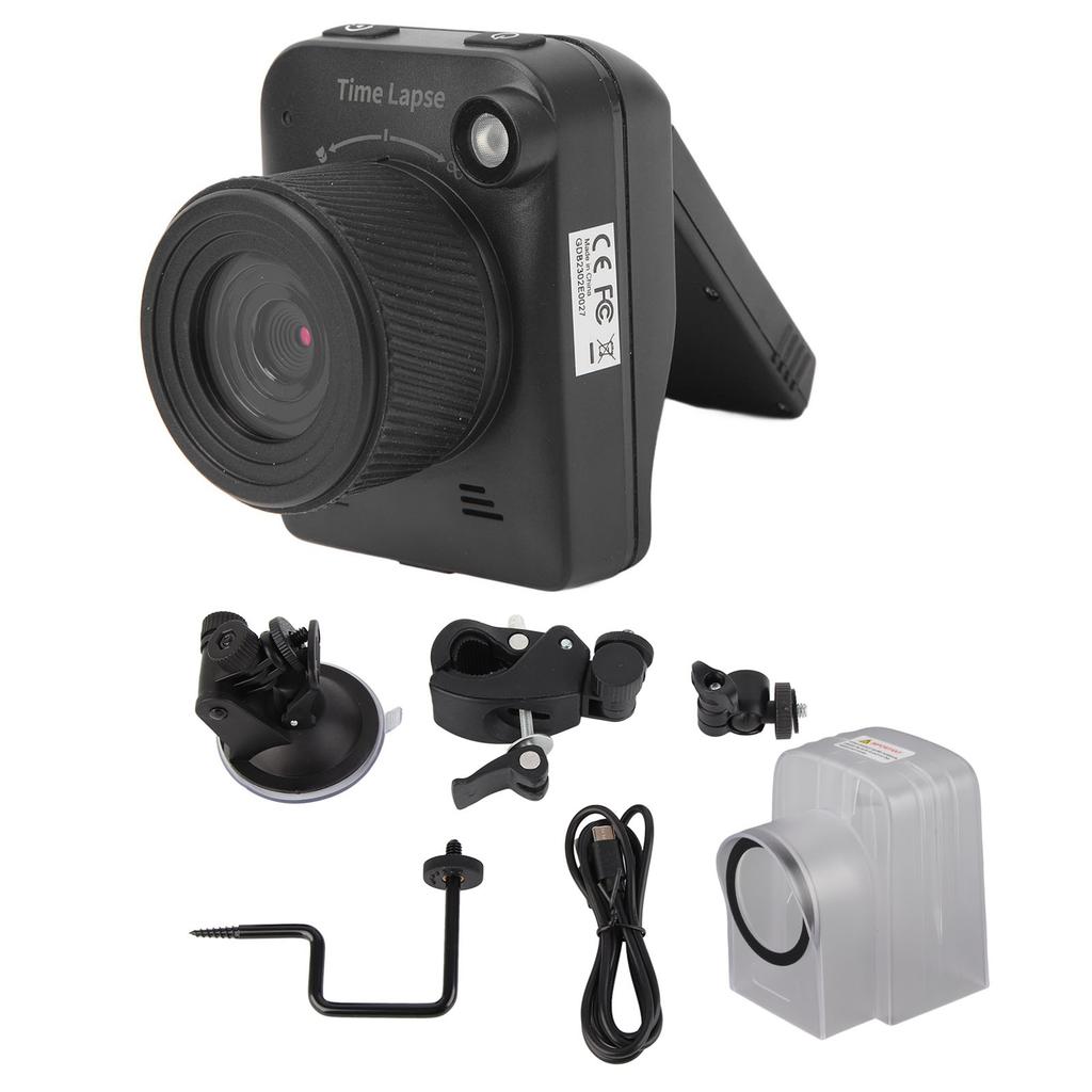 4K 32MP Time Lapse Camera Outdoor Construction Full Color Timelapse Camera with 2.0in LCD Screen Macro Shooting IP66