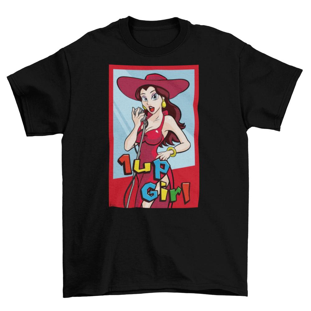 Super Mario Odyssey Pauline T-Shirt Unisex Adult Cotton Sizes Nintendo 1-Up Girl