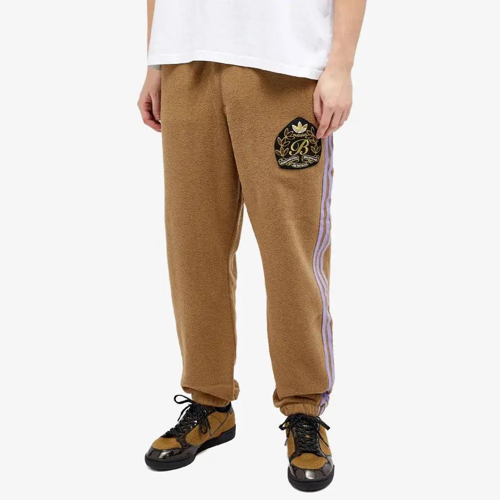 Adidas X Blondey Boucle Track Pant Earth/Magic Lilac Men Bottoms Brown IK9611