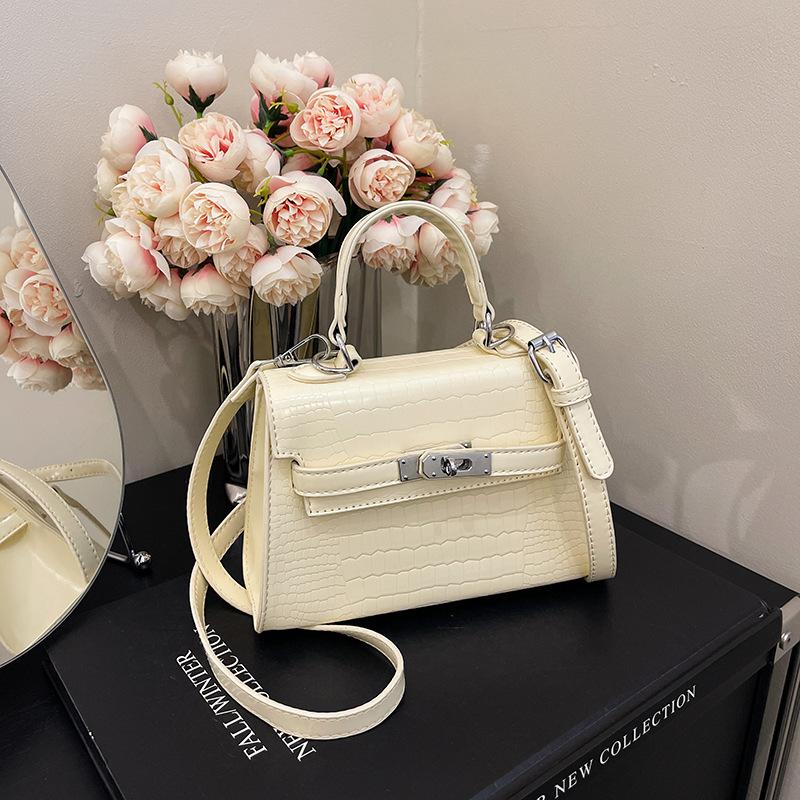 French Niche Texture Hand Bag 2025 New Women's Bag Fashionable Simple Messenger Bag Popular Casual Small Square Bag
