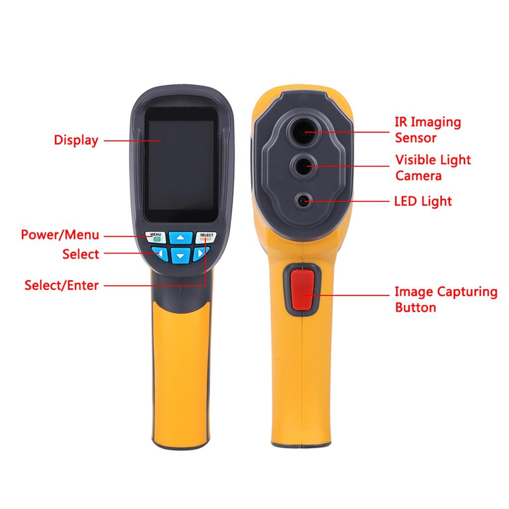 HT‑02D Handheld IR Thermal Imaging Camera Color Display 1024p 32x32 Resolution Thermal Imager