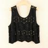 Chaleco de ganchillo de punto hueco para el verano de mujer con nuevo top de tirantes suelto bohemio sin mangas