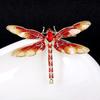 Fashion Crystal Vintage Dragonfly Brooch Large Insect Brooches for Women Pins Wedding Jewelry Accessories