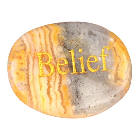 Inspirativní palmstone gravírovaný křišťál achát kámen úzkosti pro úlevu od úzkosti přátelský suvenýr přírodní kapesní dárky pro všímavost