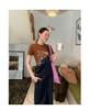 NEWOPEN 2025 Early Spring Korean Style Commute OL Wide-Leg Denim Overalls C3621
