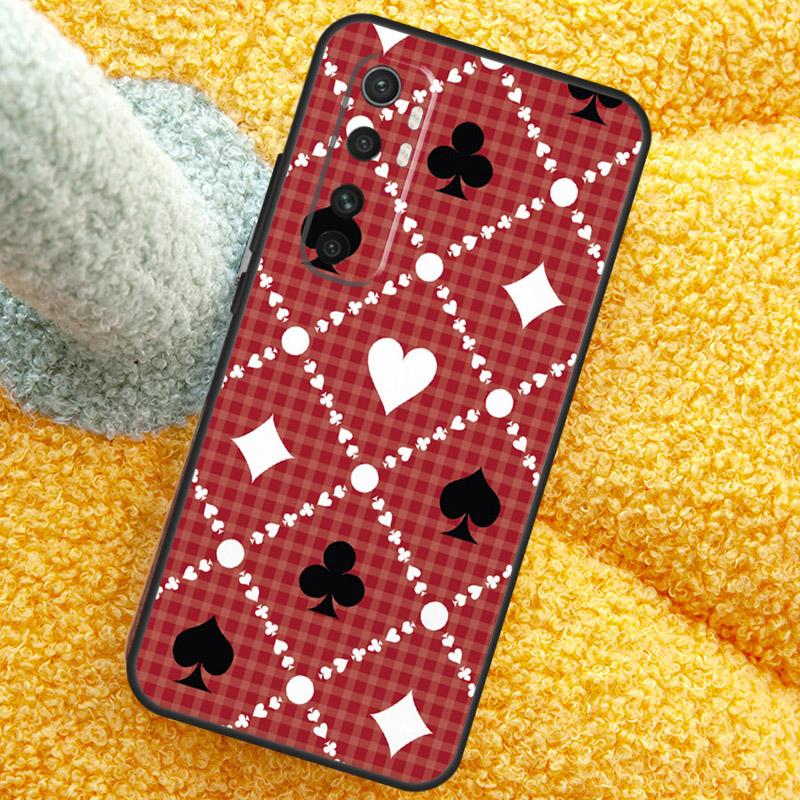 CASINO PLAYING CARDS Case For Xiaomi 15T 14T 13T 14 15 Ultra 17 Pro Max Cover For POCO F8 F7 F5 F6 X5 X6 X7 Pro
