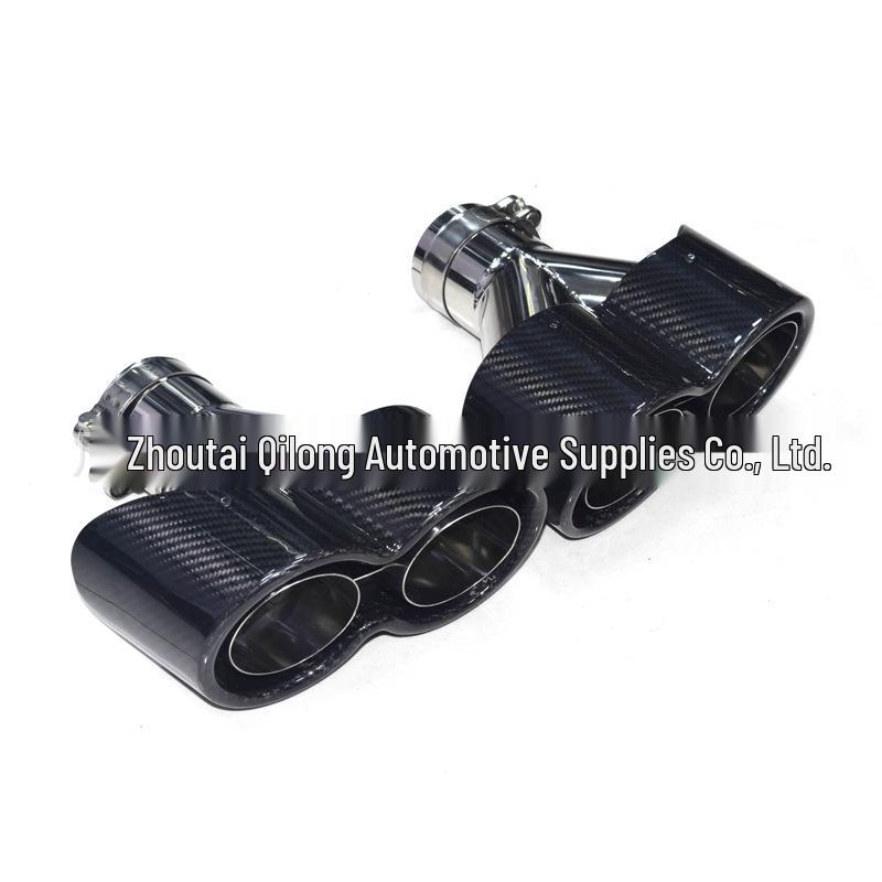 Carbon Fiber Dual Outlet Y-Style Exhaust Tip for Various Models