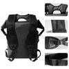 Zipper Pocket 25L Waterproof Backpack Roll-Top Closure Swimming Backpack  Swimming