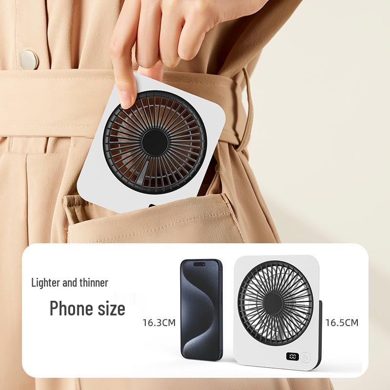 Compact Silent Desktop Electric Fan for Office