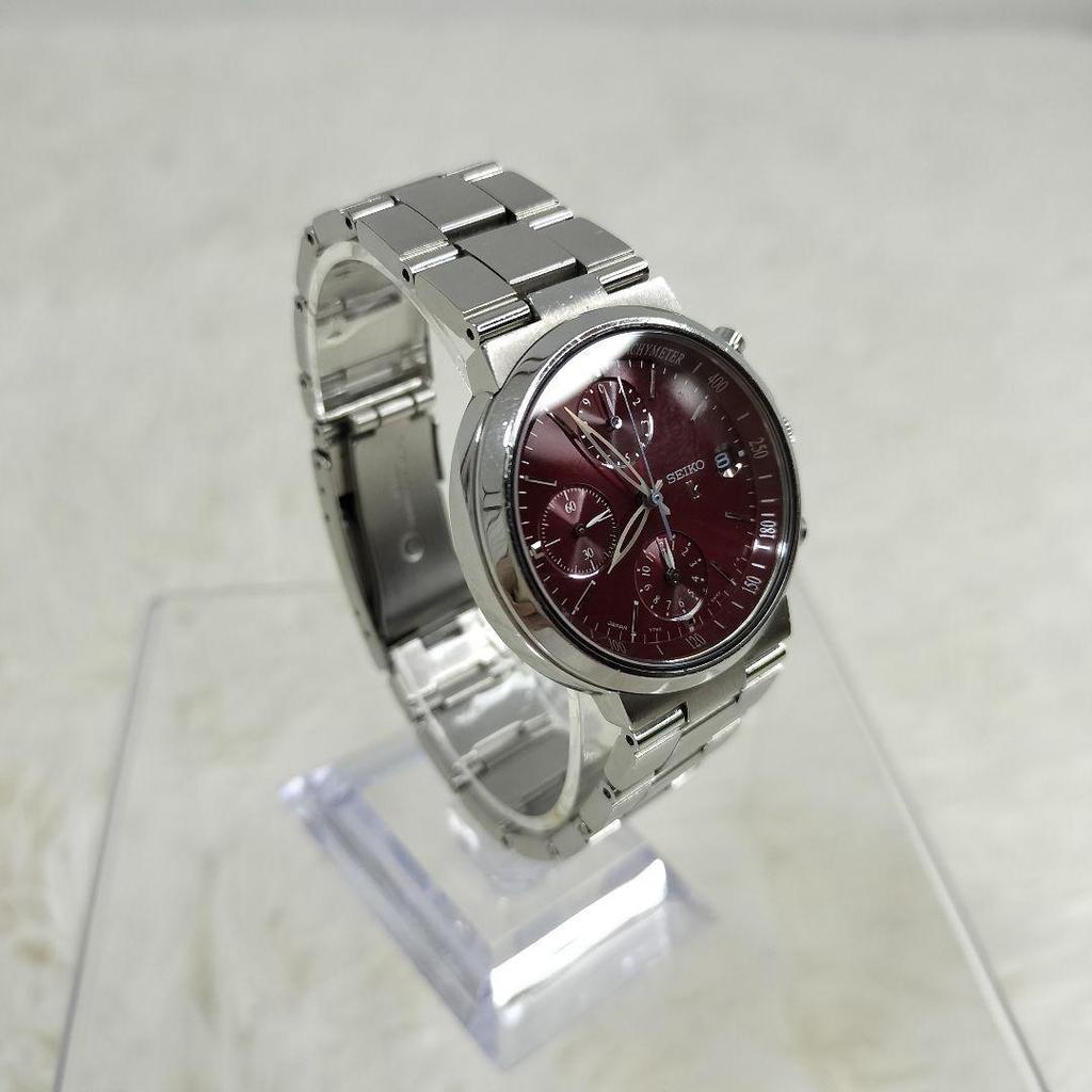Used Working item SEIKO lukia watch chronograph date 3 hands