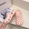 Hole shoes ins trendy bag head half drag new models wear light soft sole nurse beach seaside garden shoes