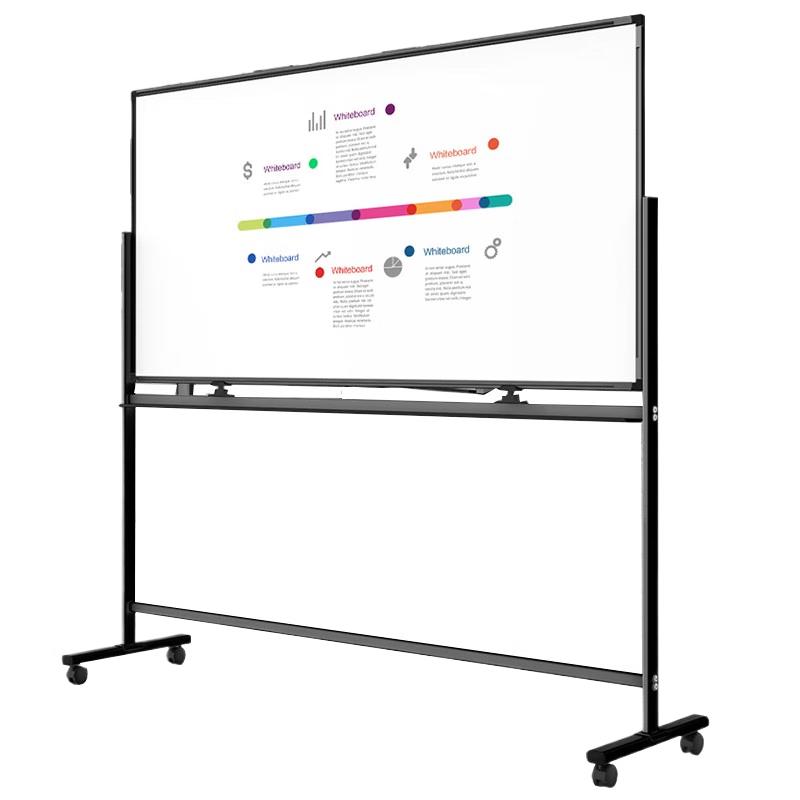 Deli 180x90cm Double-Sided Magnetic H-Frame Flip Whiteboard