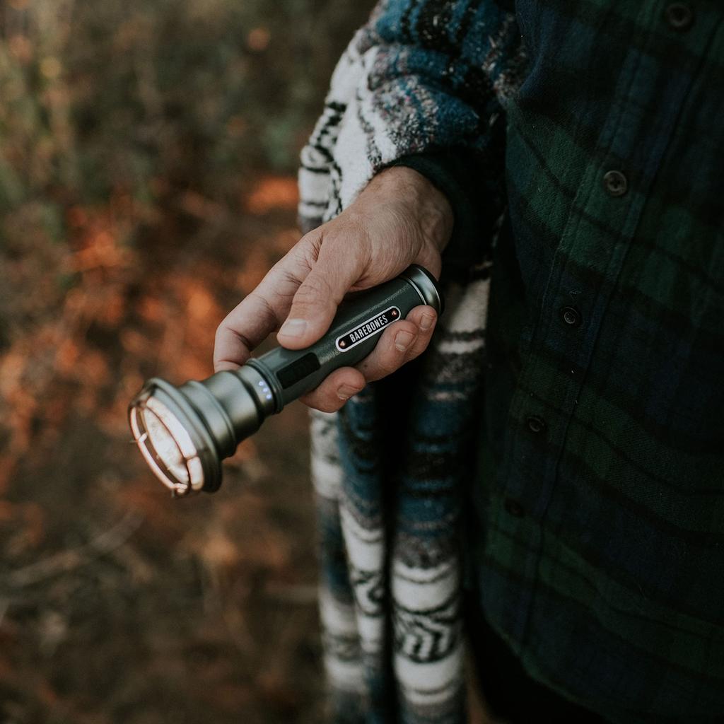 BAREBONES Vintage LED Slate Gray Japanese Flashlight, [Official Distributor]