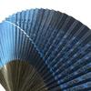 [Hanakanzashi] Folding Fan Men's Sensu Milky Way Tanabata Hemp Leaf Paper Fan Large Size Single Item