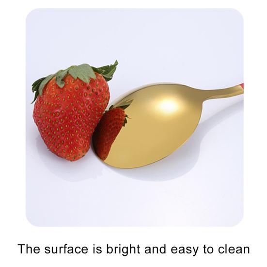 5 buc. Deserturi din oțel inoxidabil Înghețată Cafea linguri de amestecat Veselă de bucătărie Mărfuri de vânzare