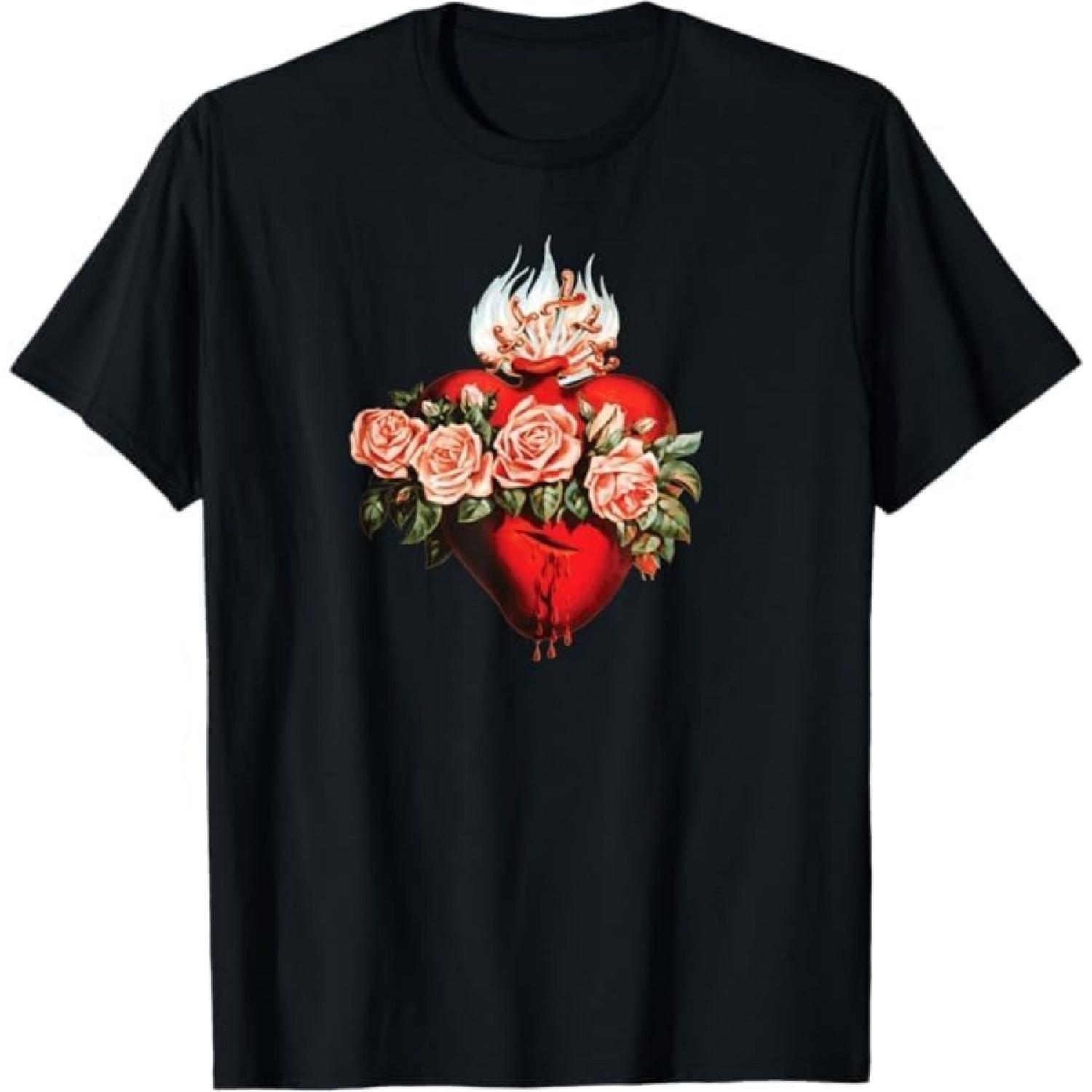 Immaculate Heart of The Virgin Mary Catholic T-Shirt Thuy Mens Womens Tank Top Sweatshirt Hoodie Longsleeve 776 Black XXXXXL разноцветный