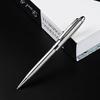 STONEGO Twist Ballpoint Pens Stainless Steel Retractable Ball Pen Smooth Gel Ink Medium Point 1.0mm Black Ink Replaceable Refill