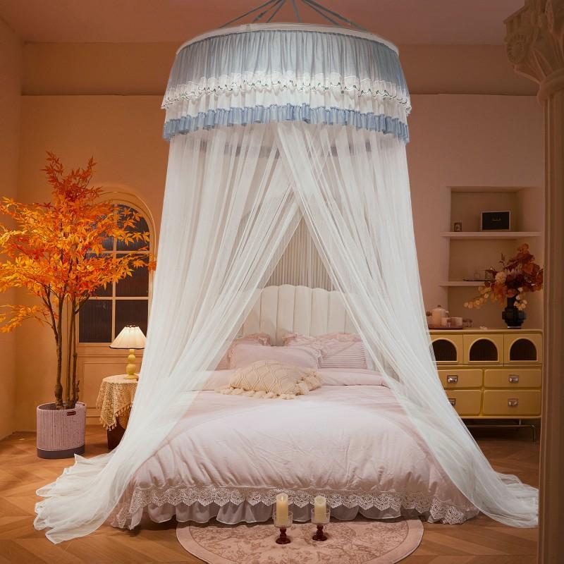 1.2M Children Bed Mosquito Net Girl Round Bed Tent Mosquito Nets Curtain Canopy for Double Bed Mosquito Net Home/Garden