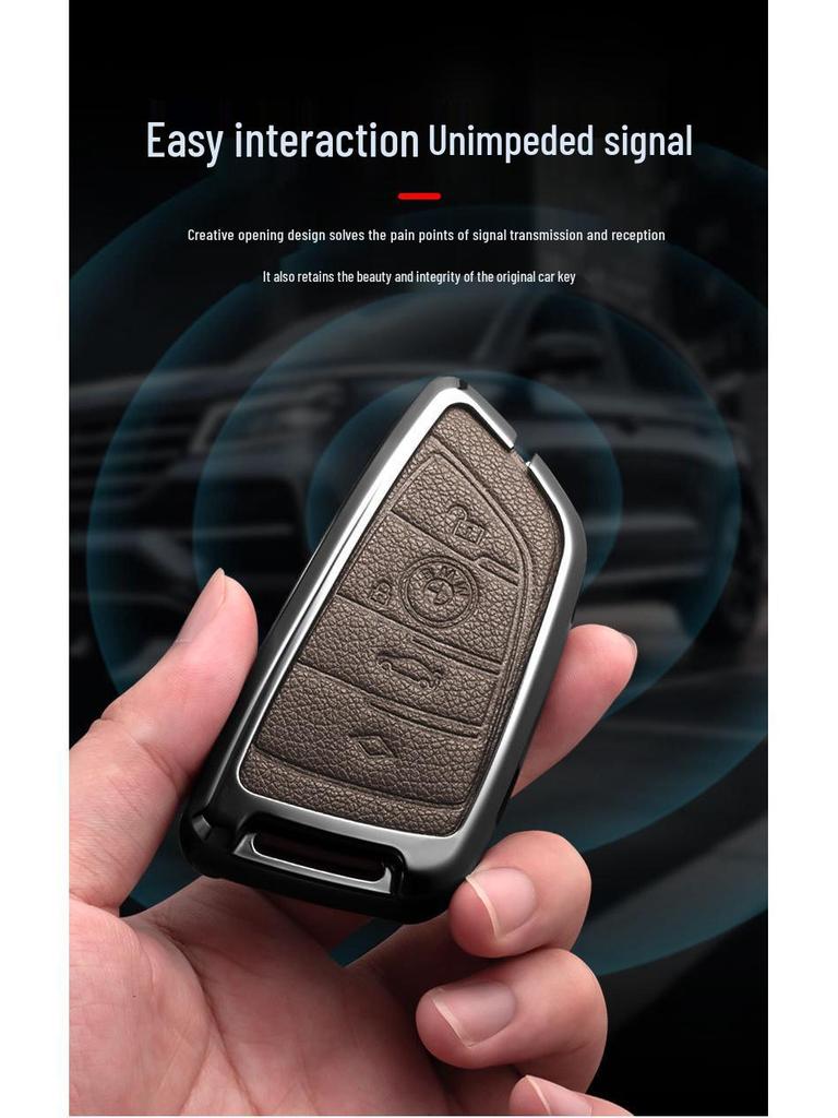 BMW Key Case: Fits 1, 2, 3, 4 & 5 Series, X1, X3, X5, X6 with Metal Buckle