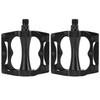 A Pair Aluminium Alloy Black Mountain Bike Pedal Plate Anti‑skid Ball Bearing Pedals Bicycle Accessories
