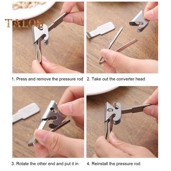 Nutshell Peeler Stainless Steel Pine Nut Sheller Funnel Design Quick Effortless Multifunctional Kitchen Cracker Tool