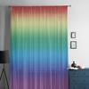 Rainbow Gradient Sheer Curtains For Living Room Bedroom Home Decor Kitchen Tulle For Windows Voile Drapes