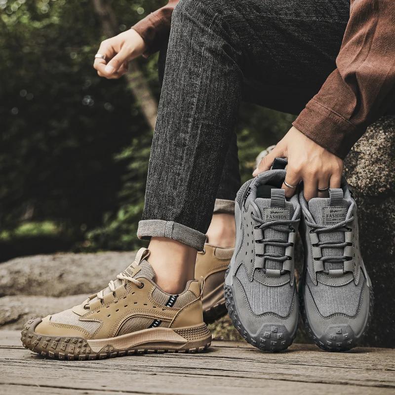 Men's Sports Running Gray Jogging Shoes Casual Sports Shoes Outdoor Breathable Mesh Flat Bottom Light Shock-absorbing Tennis