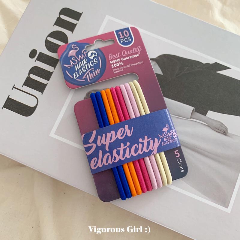 

Нова серія цукеркових кольорів: Універсальні корейські гумки для волосся для жінок – Стильні, прості кільця та мотузки для волосся