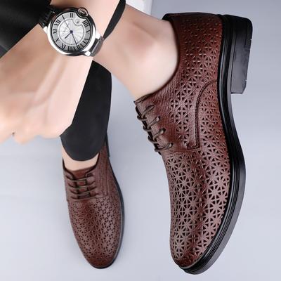 Herrenschuhe aus echtem Leder Hochwertige Qualität Klassischer Stil Formell Business Büro Party Frühling und Sommer Atmungsaktive Schuhe für Erwachsene