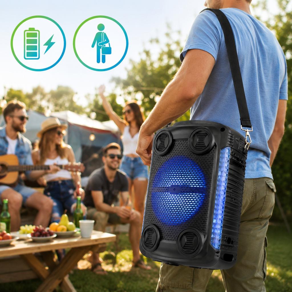 [PACZC] Wireless Portable Bluetooth Karaoke Speaker with Microphone N51