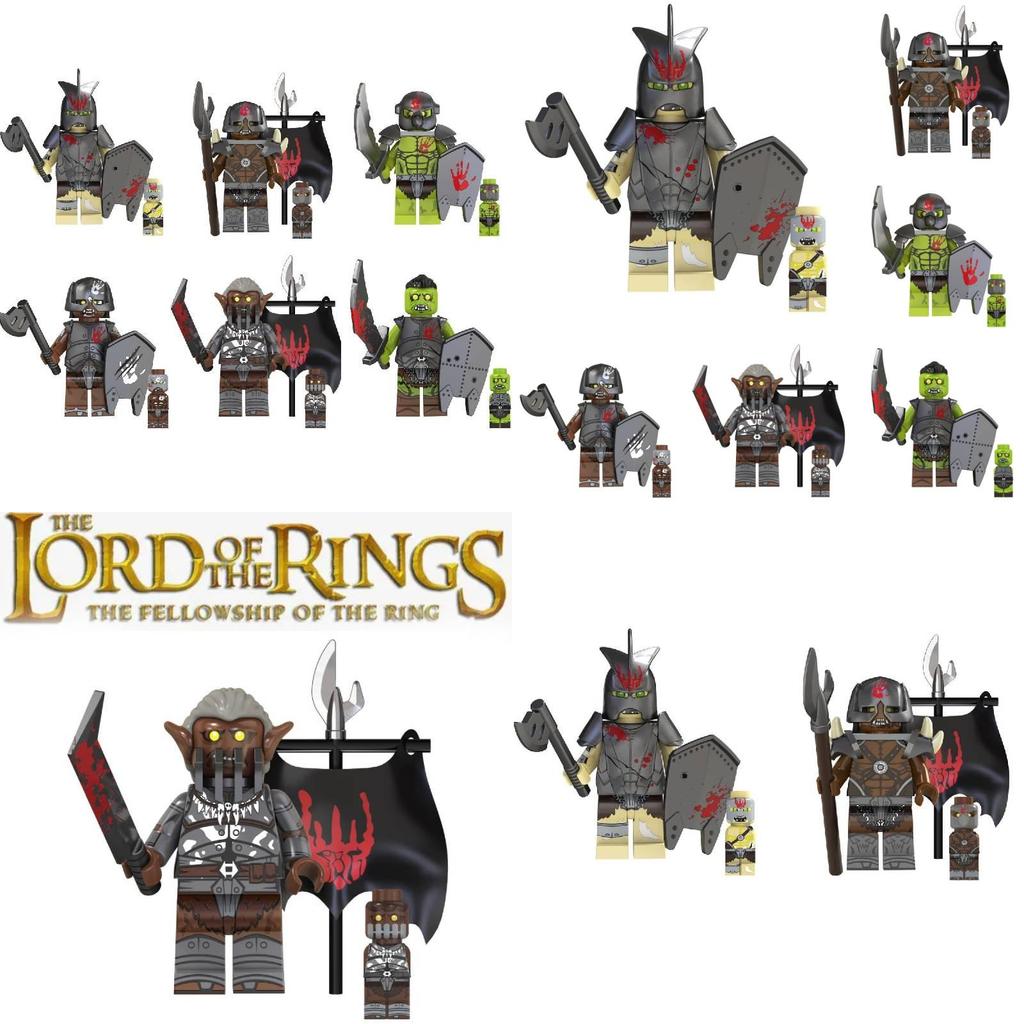 Tv6407 Movie Television Series Building Blocks Toy Set Featuring Lord Of The Rings Orcs