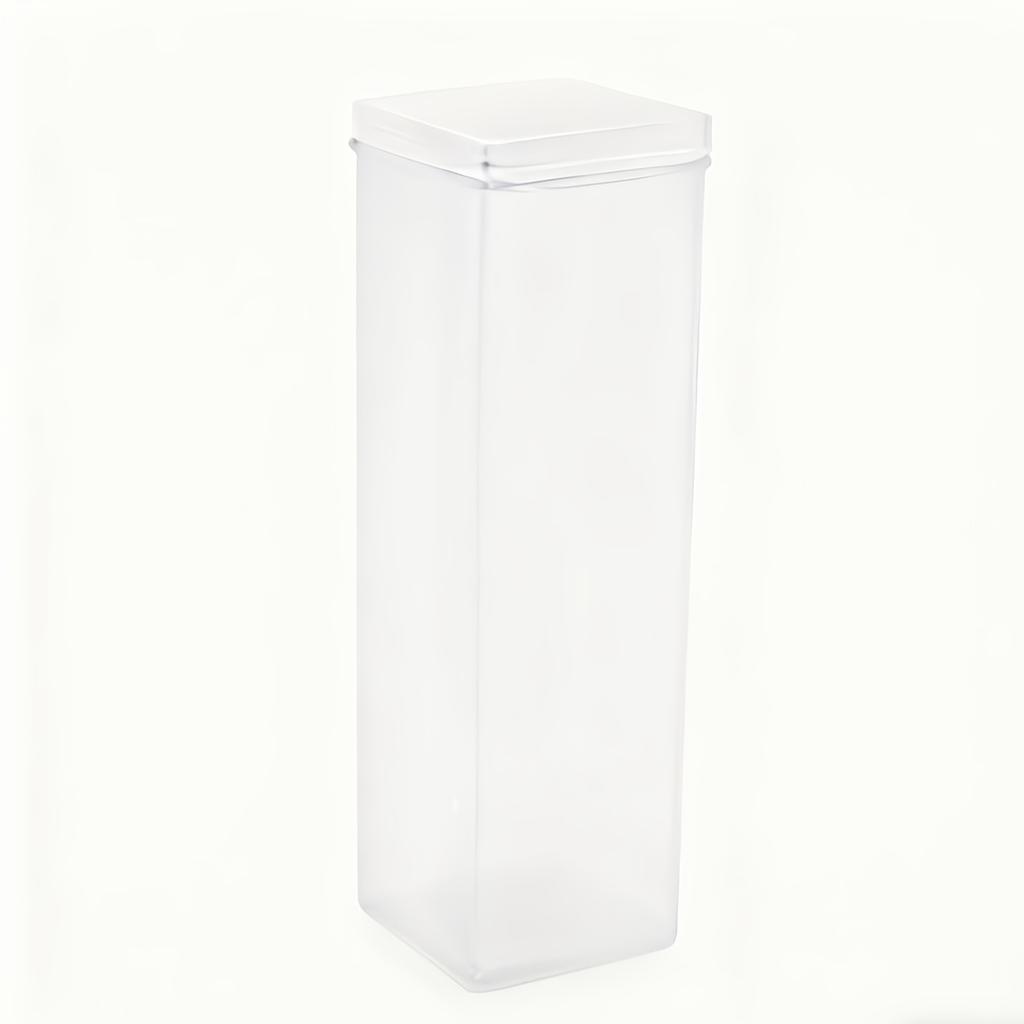 Contenitore Rettangolare Trasparente Sigillato per Alimenti con Coperchio a Ribalta - Scatola Organizzatrice in Plastica Riutilizzabile per Cucina, Adatto per Pasta, Biscotti, Snack