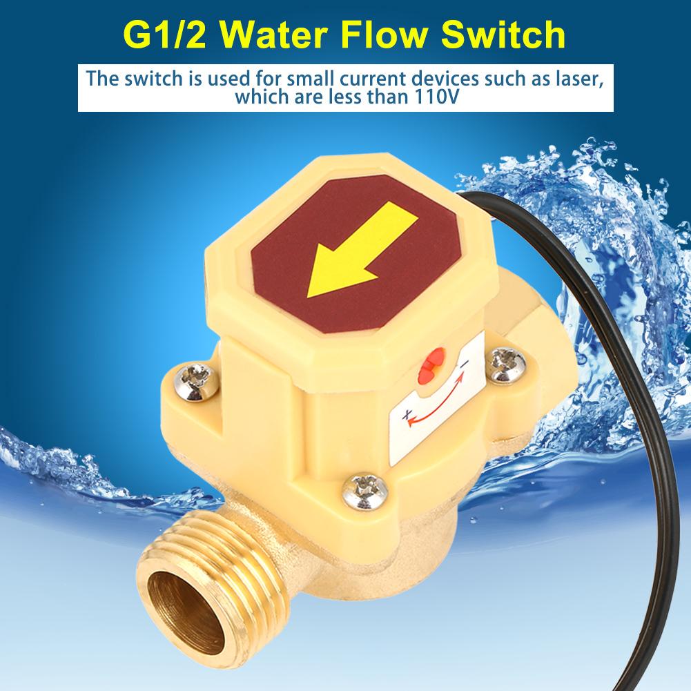 

1 шт. Латунный насос давления воды датчик контроля расхода переключатель G12 наружная резьба