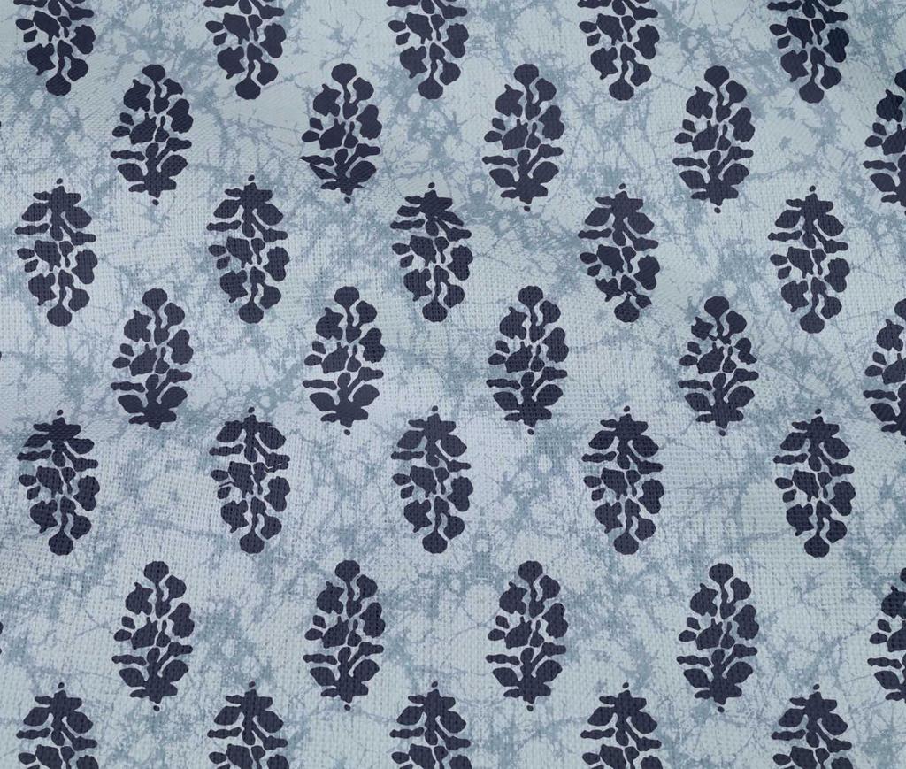oneOone Cotton Flex Light Gray Fabric Ethnic Block Sewing Material Print Fabric By The Yard 40 Inch