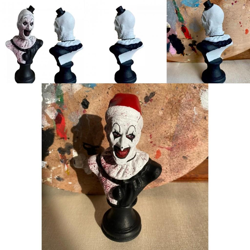 Art Il Clown Statuetta Decorazione Unica in Resina per Halloween e Feste Festive