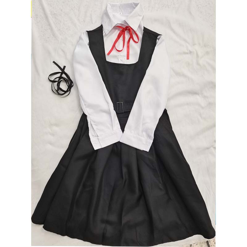 Mitaka Asa Cosplay Kostüm Mit Kleid Schwarz Rot Krawatte Socken Halloween Comic Con Übergröße Mitaka Asa Outfits