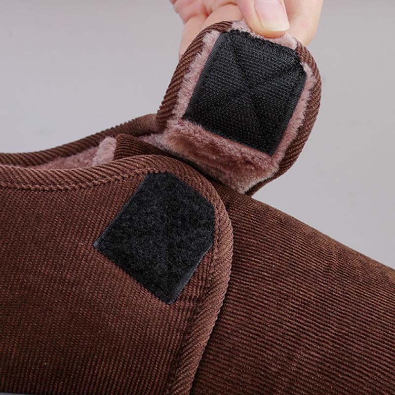 Chaussures en coton à semelles épaisses et antidérapantes pour hommes et femmes, chaussures décontractées d'intérieur chaudes pour l'hiver